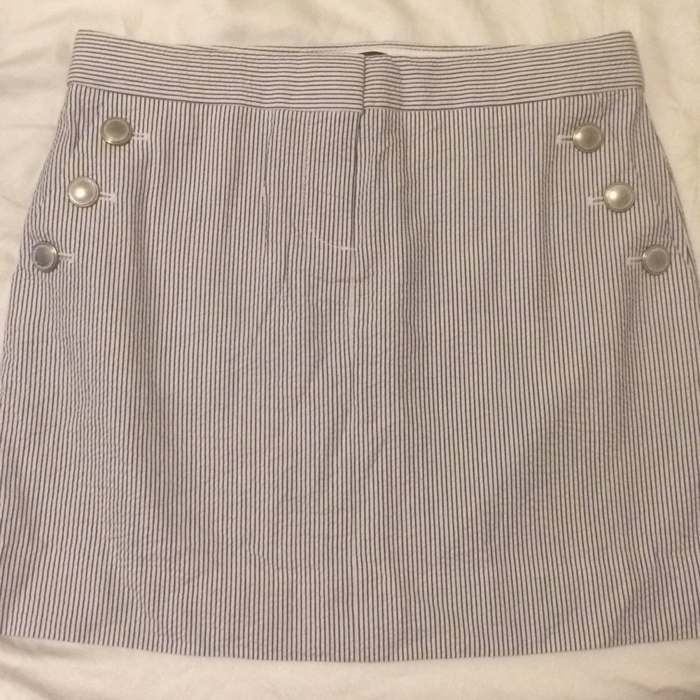 J.Crew nautical skirt with pockets